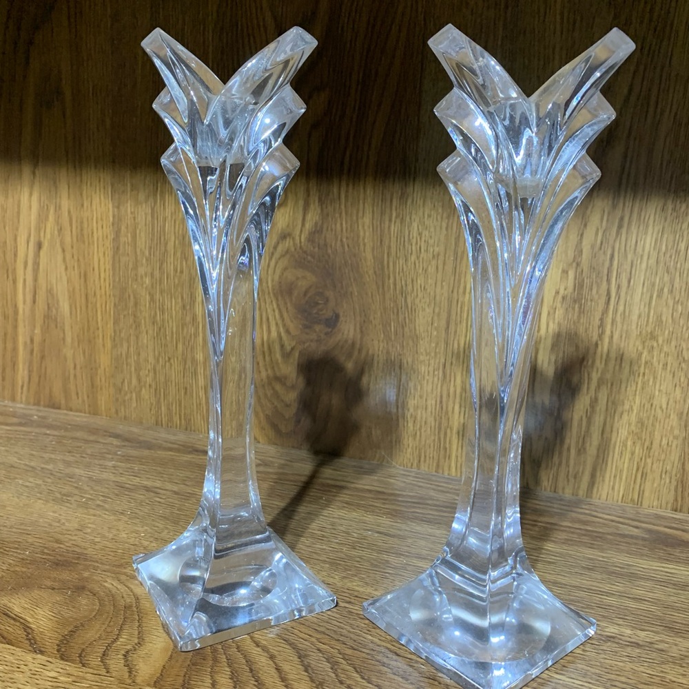 Candle Holders - crystal